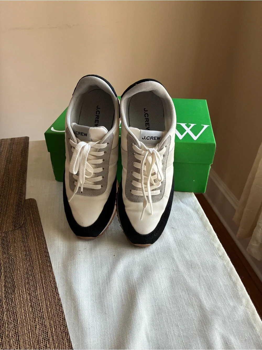 J Crew Sneakers in Black, White, and Gray